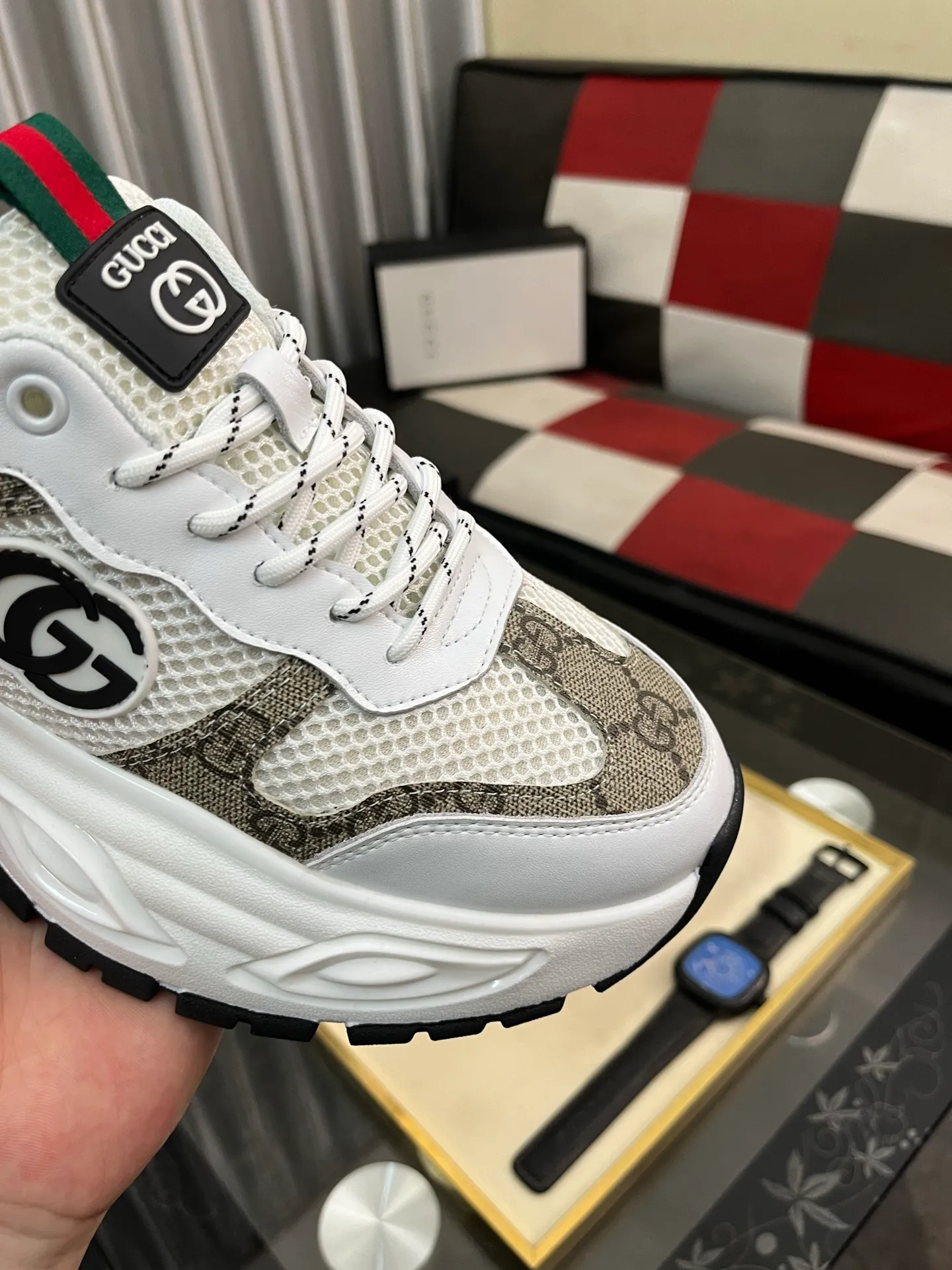 Men's Men's Shoes 💰458⌚️⌚️《GUCCI》The latest hot-selling casual shoes, top brand [seduce] luxury~purchase, top~quality. Products sold at the counter [strong] Original embossed calfskin fabric ➕ Comfortable sheepskin lining, available in 38-443️⃣ colors